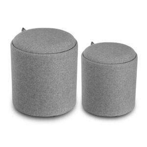 wohnli-moebel-suche-M21107476 Wohnli Möbelsuche - Fußhocker (Set mit 2) aus Baumwolle und Holz