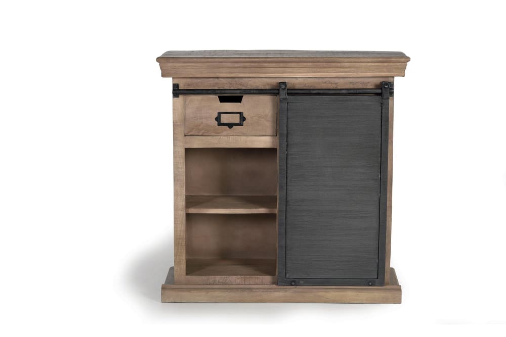 Schrank aus Mangoholz 85x85x32cm Holz Braun GINER Y COLOMER Möbel Wohnzimmermöbel Konsolentische