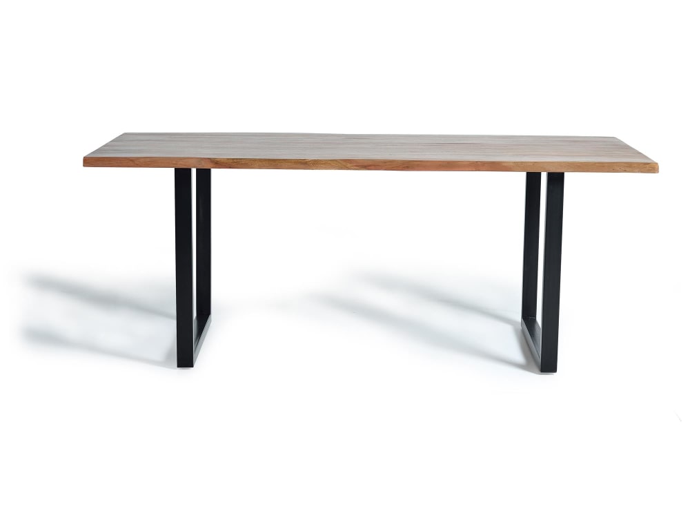Esstisch aus Akazienholz 200x78x100cm Holz Braun GINER Y COLOMER Möbel Esszimmermöbel Esstische