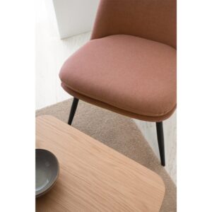 Sessel aus Stoff mit Farbverlauf in Hellgrau. 56x78x72cm Polyester Grau Koketto Home Sofas und Sessel Sessel, Poufs und Fußbänke Sessel