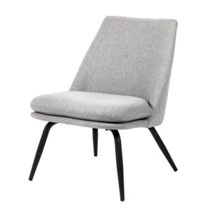 Wohnli Möbelsuche - Sessel aus Stoff mit Farbverlauf in Hellgrau.