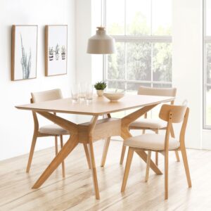 wohnli-moebel-suche-M21117129-1 Esstisch 180 aus Eiche. 180x75x95cm Holz Braun Koketto Home Möbel Esszimmermöbel Esstische