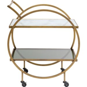 Wohnli Möbelsuche - Servierwagen aus Marmor und Stahl