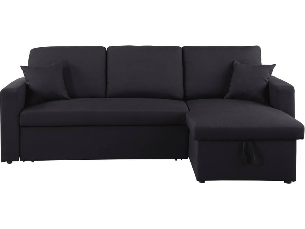 Wohnli Möbelsuche - Ecksofa aus  221 x 145 x 85 cm schwarz