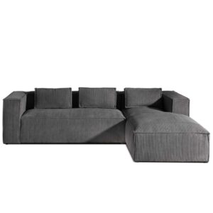 wohnli-moebel-suche-M22007205 Wohnli Möbelsuche - Stella - canapé d'angle - en velours côtelé - 4 places -style