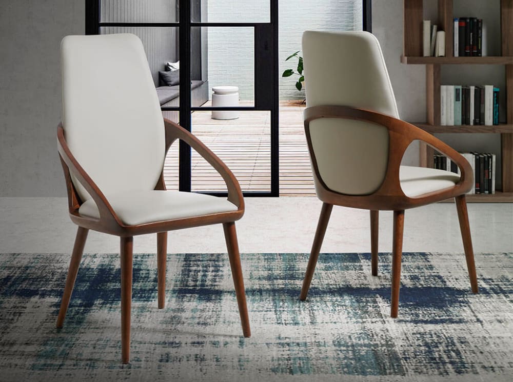 62x100x52cm PVC und Synthetik Beige Angel Cerda Möbel Esszimmermöbel Stühle