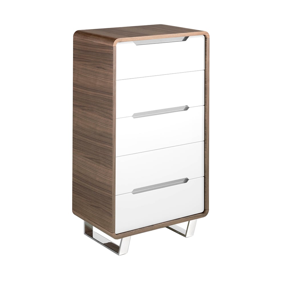 wohnli-moebel-suche-M22010275 Wohnli Möbelsuche - Schubladenschrank Walnussholz und Weiß