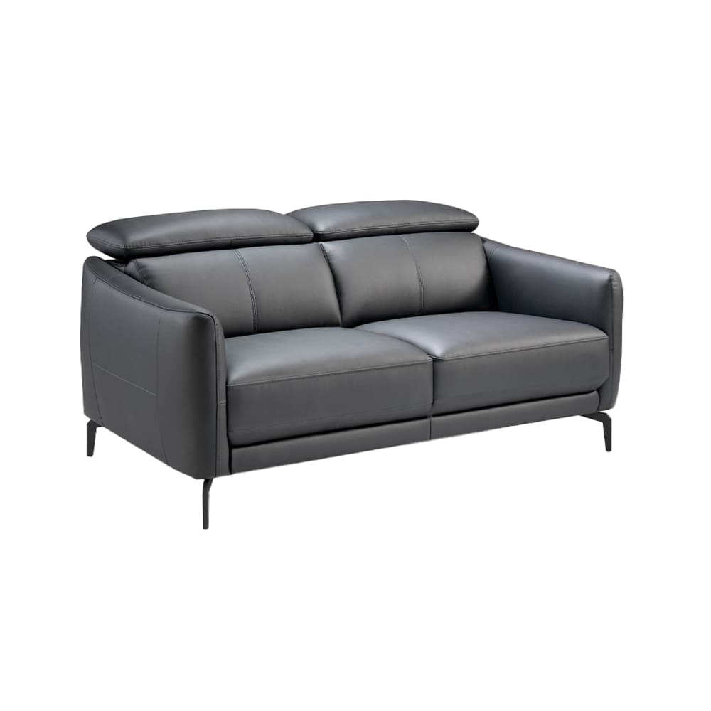 wohnli-moebel-suche-M22010372 Wohnli Möbelsuche - 2-Sitzer-Sofa aus schwarzem Rindsleder