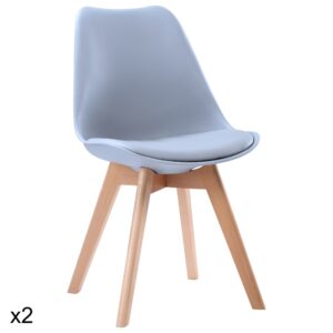 wohnli-moebel-suche-M22014123 Wohnli Möbelsuche - 2er Set Stühle im skandinavischen Stil in Grau und Buchenholz