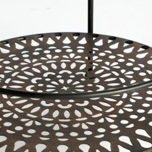 Eisen Beistelltisch in schwarzer Farbe 42x42x62cm 42x62x42cm Metall Schwarz Kodu Möbel Wohnzimmermöbel Beistelltische