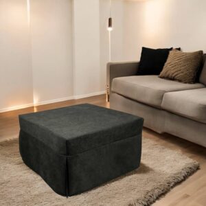 Pouf aus Stoff grau 80x78 cm 78x45x78cm Stoff Grau Talamo Italia Sofas und Sessel Sessel, Poufs und Fußbänke Sitzsäcke
