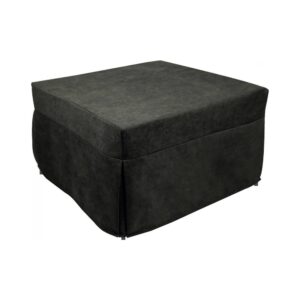 Wohnli Möbelsuche - Pouf aus Stoff grau 80x78 cm