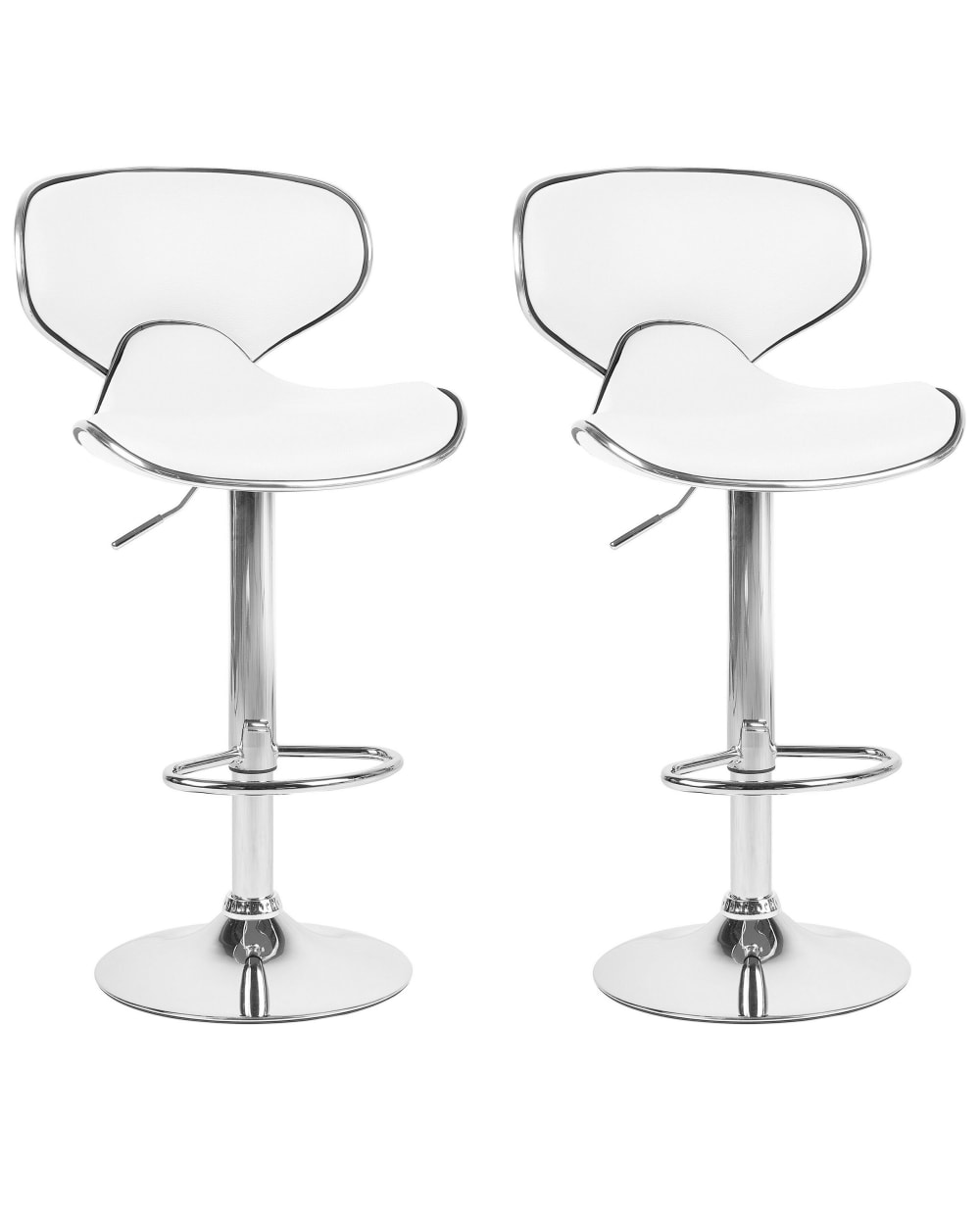 Wohnli Möbelsuche - Set mit 2 Barstühlen aus Kunstleder