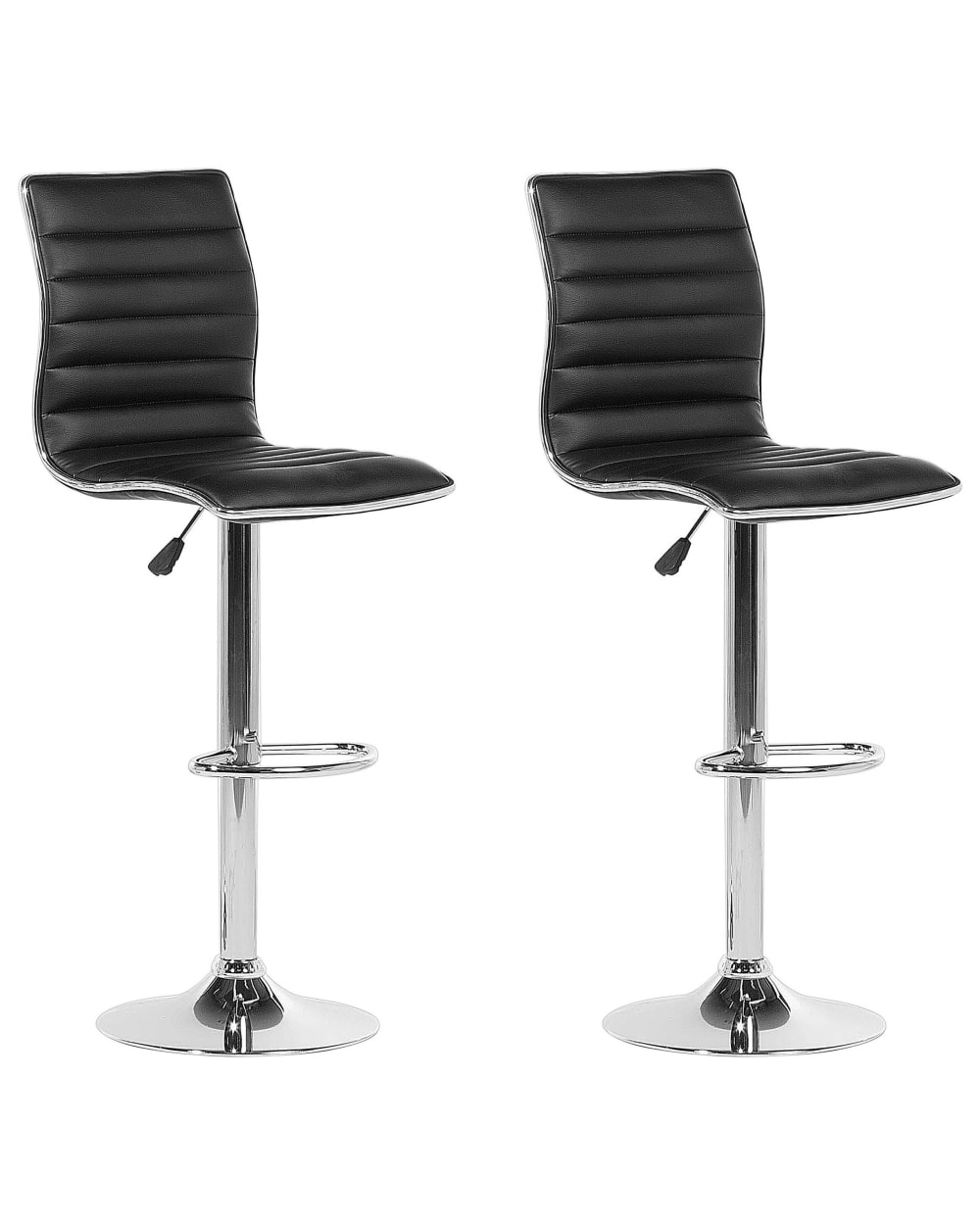 Wohnli Möbelsuche - Set mit 2 Barstühlen aus Kunstleder