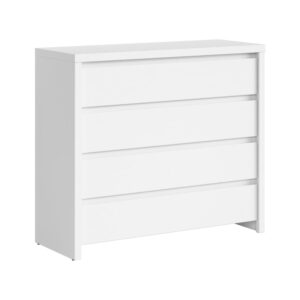 wohnli-moebel-suche-M22029038 Wohnli Möbelsuche - Kommode mit 4 Schubladen Laminierte Spanplatten Weiß matt