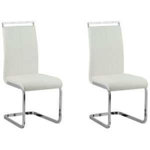 Wohnli Möbelsuche - Esszimmerstuhl 2er Set aus Kunstleder