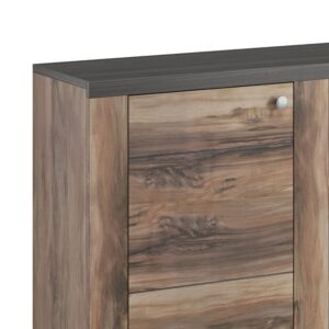 wohnli-moebel-suche-M22033785-1 2-türiges Sideboard Spanplatten Dunkles Holz 155x85x37cm Spanplatte Braun Petits meubles Möbel Esszimmermöbel Sideboards, Highboards & niedrige Anrichten