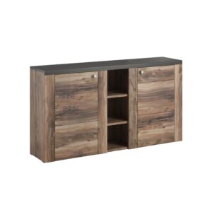 wohnli-moebel-suche-M22033785 Wohnli Möbelsuche - 2-türiges Sideboard Spanplatten Dunkles Holz