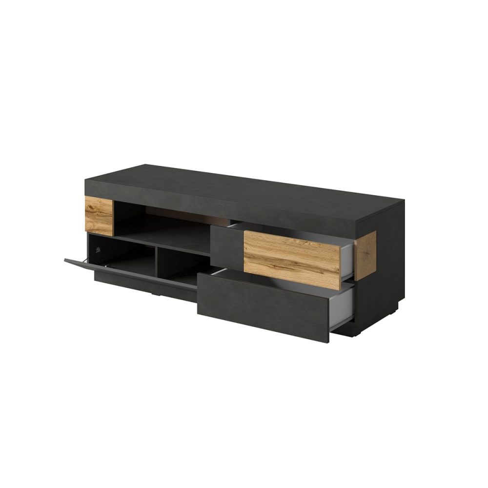 Grau und Holzoptik