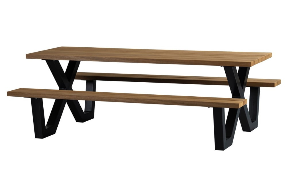 wohnli-moebel-suche-M22036981 Wohnli Möbelsuche - Moderner Holz- und Stahl-Picknicktisch