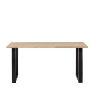 wohnli-moebel-suche-M22038740 Wohnli Möbelsuche - Massiver Eichen-Tisch beige mit U-förmigen Beinen 160x90