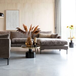 wohnli-moebel-suche-M22039330-1 Kaffeebrauner Mikrofaser Pouf 102x53x80cm Stoff Braun Zuiver Sofas und Sessel Sessel, Poufs und Fußbänke Sitzsäcke