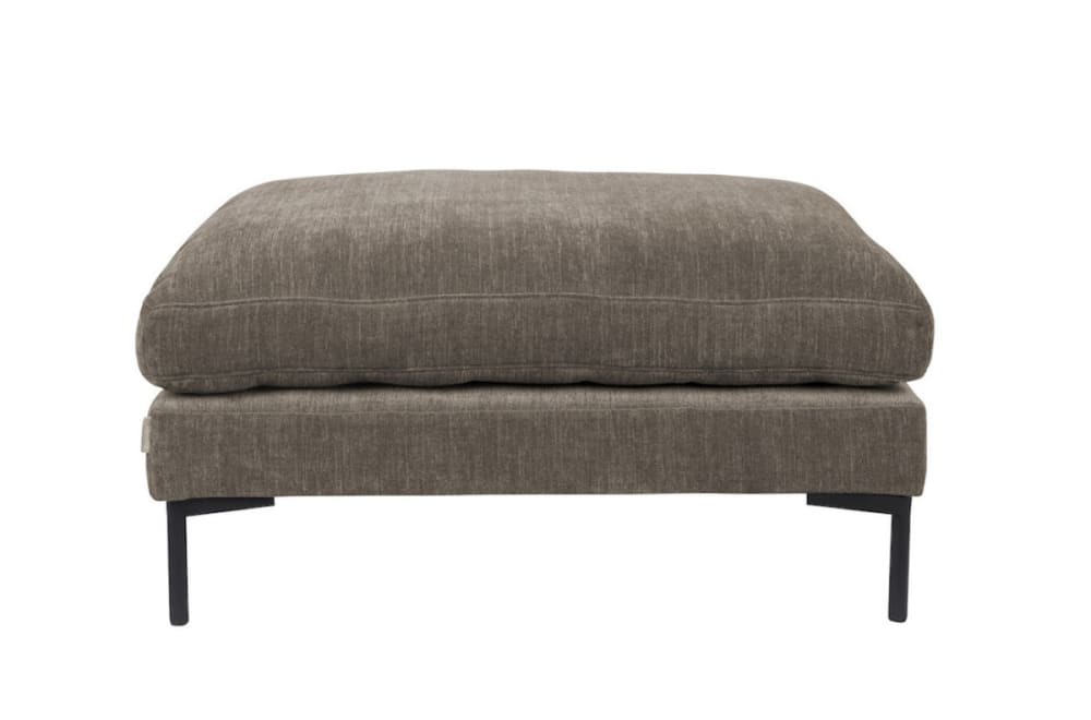 Wohnli Möbelsuche - Kaffeebrauner Mikrofaser Pouf