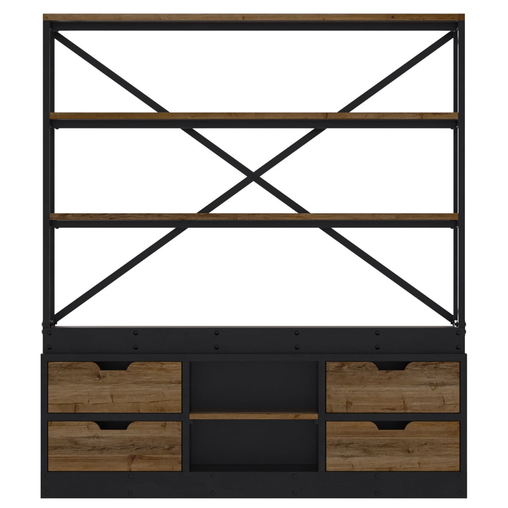 wohnli-moebel-suche-M22041098 Wohnli Möbelsuche - Bücherregal aus Holz und Metall