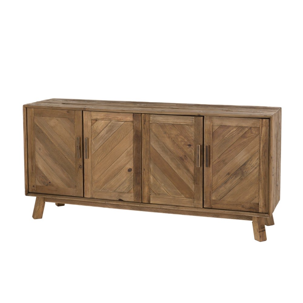 Wohnli Möbelsuche - Sideboard mit 4 Türen aus recycelter Kiefer