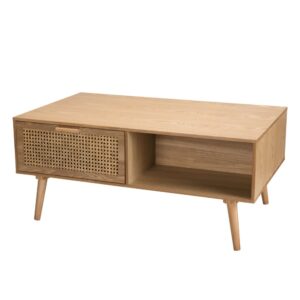 wohnli-moebel-suche-M22042117 Wohnli Möbelsuche - Couchtisch mit 1 offenem Fach und 2 Schubladen aus Kiefer L100