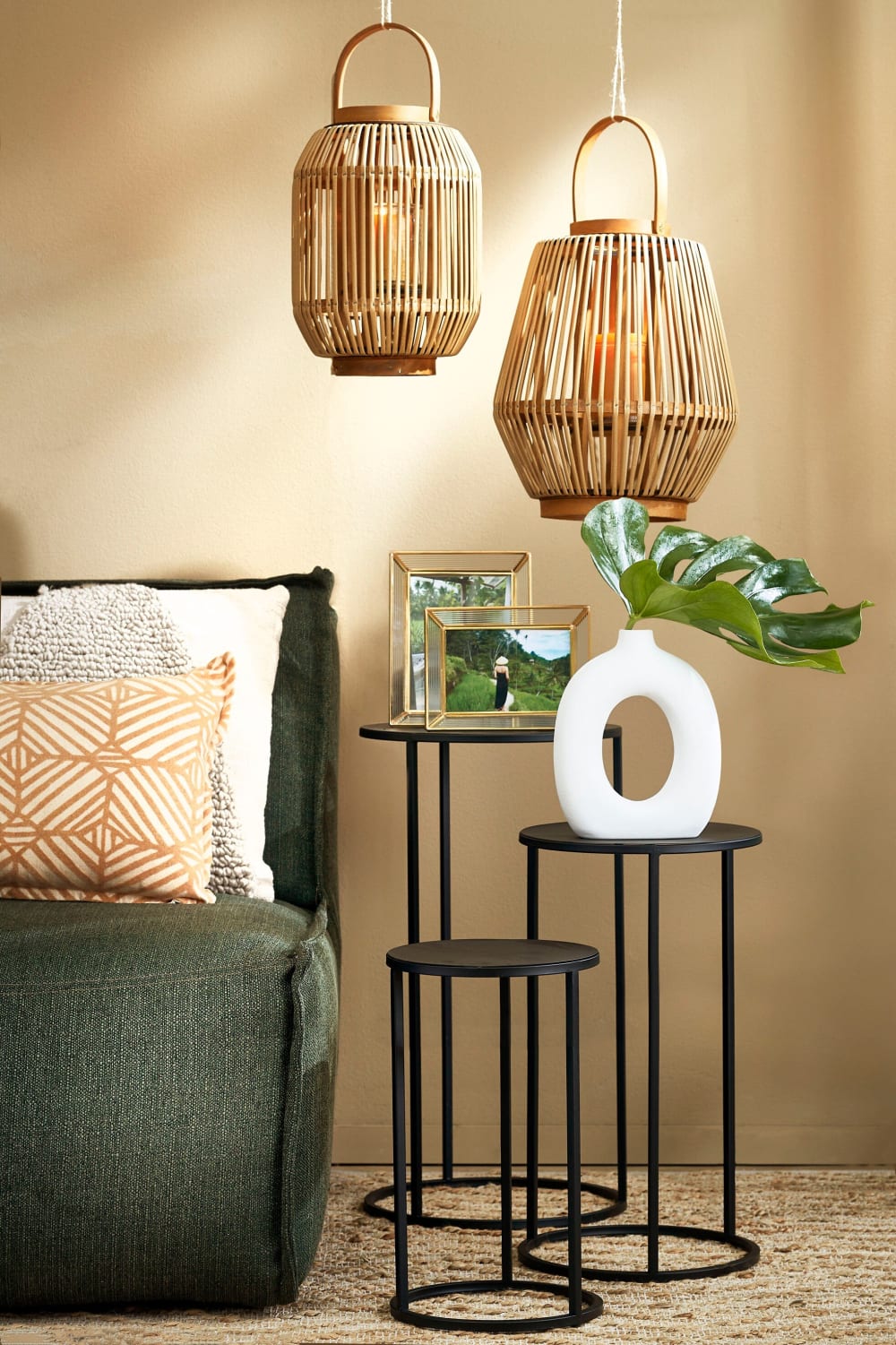 32x70x32cm Stahl Schwarz Mica Decorations Möbel Wohnzimmermöbel Couchtische