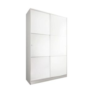 Wohnli Möbelsuche - Zweitüriger Kleiderschrank mit weißem Holzeffekt