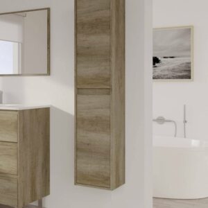 Dmora Hochschrank Salinas 30x25 30x140x26cm Holz Braun Dmora Möbel Badezimmermöbel
