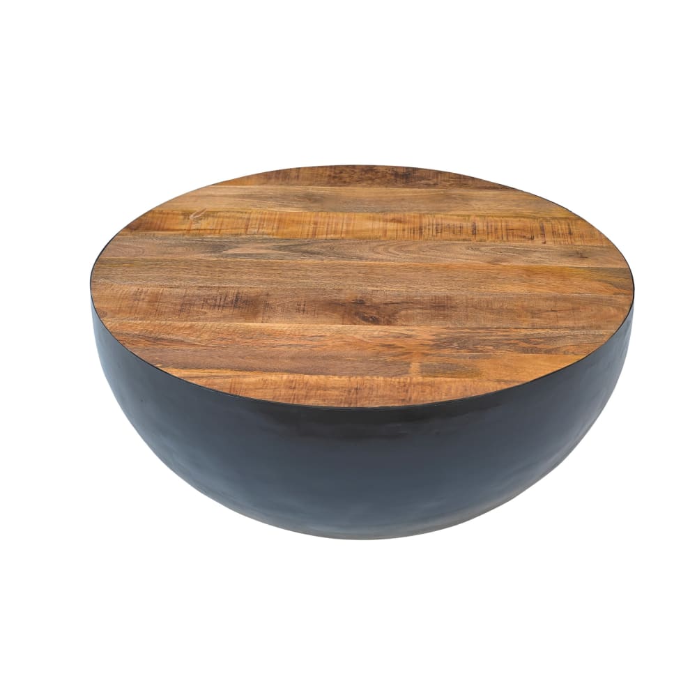 wohnli-moebel-suche-M22063543 Wohnli Möbelsuche - Runder Couchtisch aus massivem Holz und Metall D90 cm