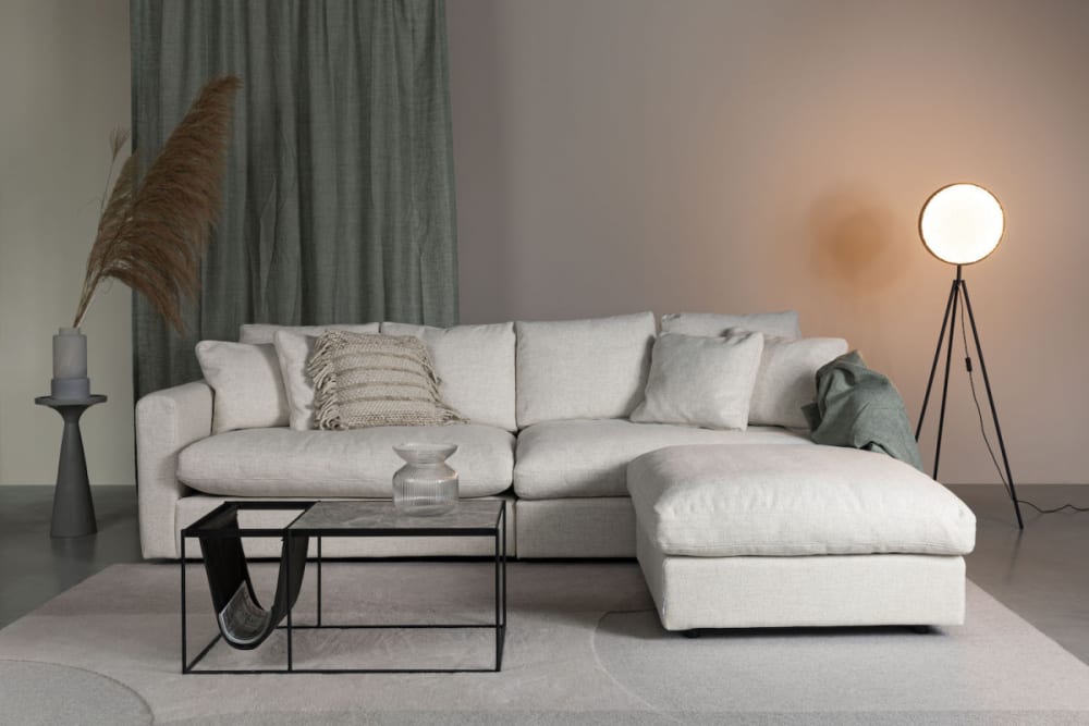 92x47x92cm Stoff Beige Zuiver Sofas und Sessel Sessel, Poufs und Fußbänke Sitzsäcke