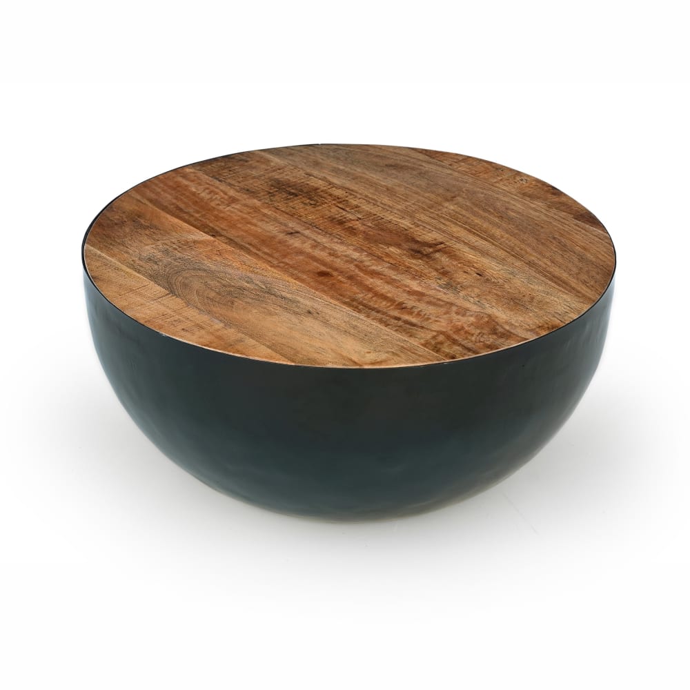 wohnli-moebel-suche-M22072811 Wohnli Möbelsuche - Runde Couchtisch aus massivem Holz und Metall D70 cm