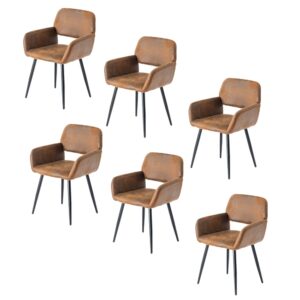 Wohnli Möbelsuche - 6er-Set Industriestoffstühle
