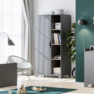 2 Kleiderschränke L88.5cm - Anthrazitgrau