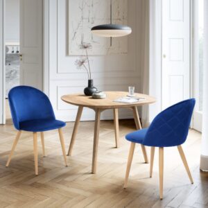wohnli-moebel-suche-M22079641-1 TV-Schrank aus geripptem Holz mit Türen 147x80x40cm Spanplatte Braun Urban Meuble Möbel Esszimmermöbel Stühle
