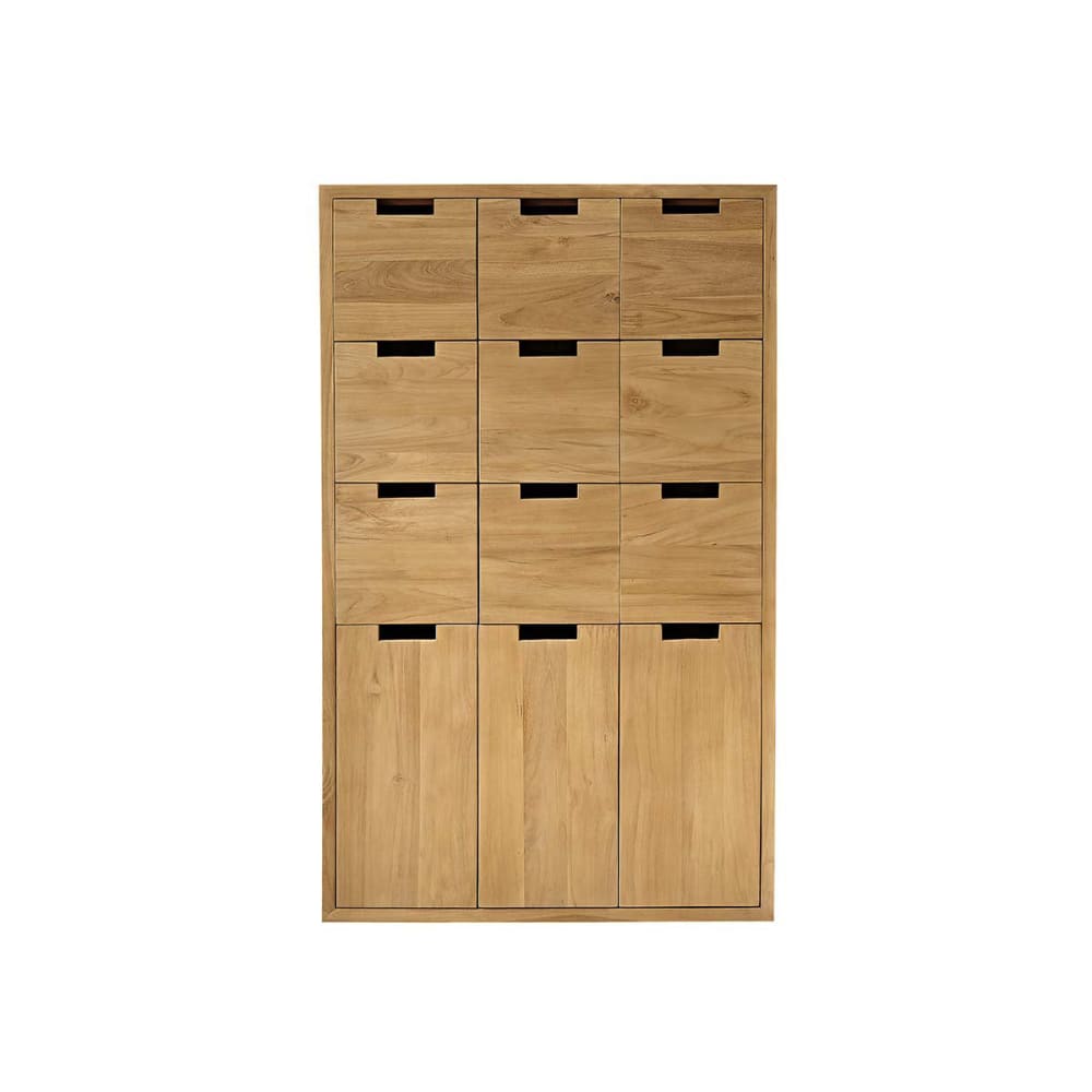 Wohnli Möbelsuche - Schuhschrank aus Teakholz 130