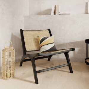 wohnli-moebel-suche-M22085871-1 65x70x76cm Rattan Schwarz Rendez-Vous Déco Sofas und Sessel Sessel, Poufs und Fußbänke Sessel