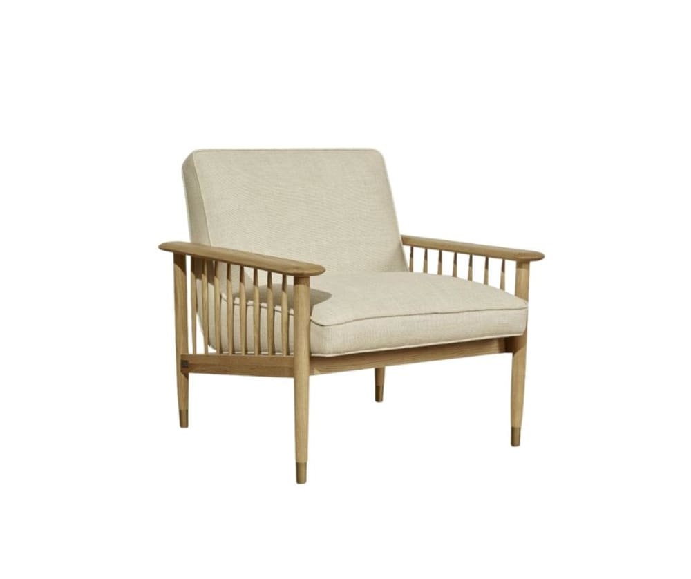 Wohnli Möbelsuche - Eichen- und Leinenstuhl Beige
