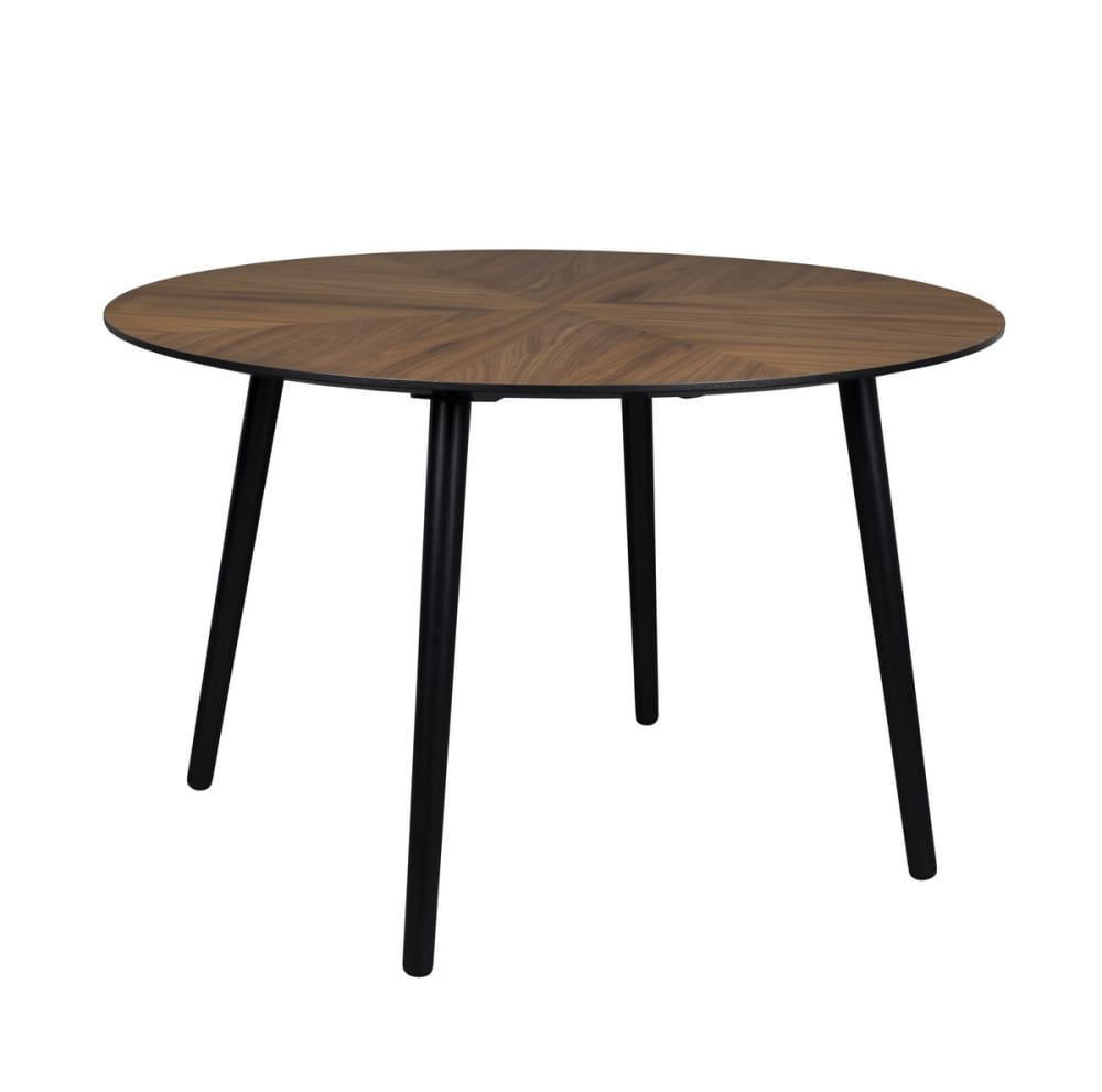 Wohnli Möbelsuche - Runder Esstisch aus Walnussfurnier