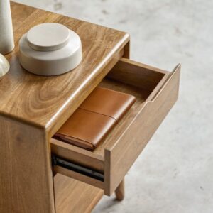 wohnli-moebel-suche-M22103866-1 Nachttisch aus massivem Mangoholz 45x63x40cm Holz Braun Tikamoon Möbel Badezimmermöbel Waschtische