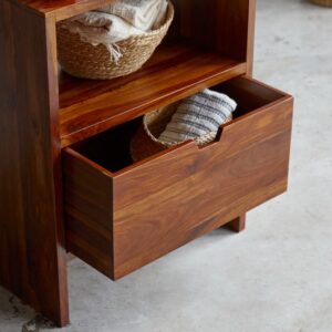 Waschtischunterschrank aus Palisander 60 cm 60x75x45cm Holz Braun Tikamoon Möbel Badezimmermöbel Waschtische