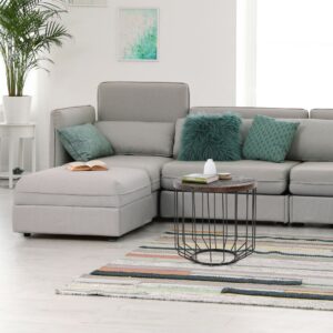 Schwarzer Beistelltisch mit Tischplatte aus massivem Altholz 50x50x50cm Holz Braun WOMO-DESIGN Möbel Wohnzimmermöbel Beistelltische