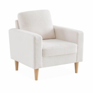 Wohnli Möbelsuche - Bouclé Sessel cremefarbenß