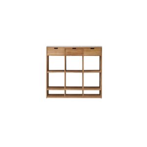 Wohnli Möbelsuche - Konsole aus massivem Teak mit Premium-Terrazzo White