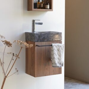 wohnli-moebel-suche-M22106160 Wohnli Möbelsuche - Handwaschbecken aus massivem Nussbaum und grauem Marmor