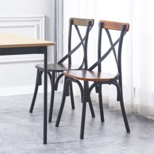 wohnli-moebel-suche-M22111048 Wohnli Möbelsuche - Esszimmerstühle (2er Set) aus Holz und Metall Braun